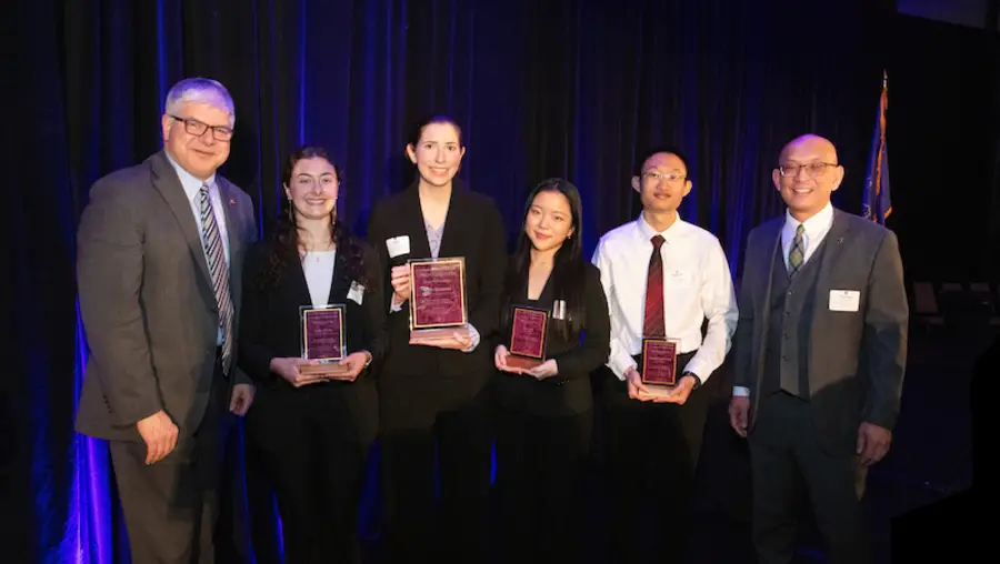 Washington Prize finalists, with Katie Eisenman third from left.