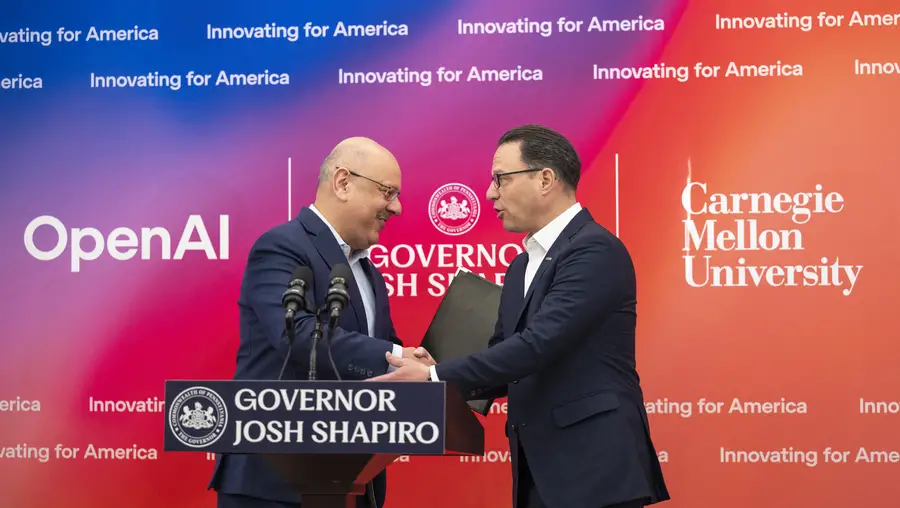 Farnam Jahanian and Josh Shapiro